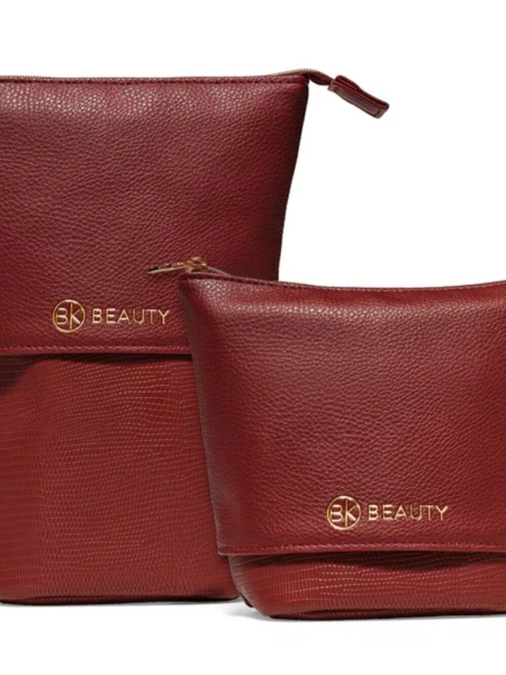 BK Beauty Standup Brush Holder & Travel Makeup Bag - Burgundy - Picture 6 of 12